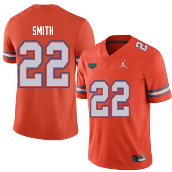 Men's Florida Gators #22 Emmitt Smith NCAA Jordan Brand Orange Authentic Stitched College Football Jersey VMK5562RI